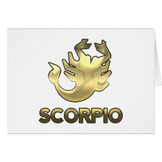 Scorpiozodiac undertecknar - upplagan för gammalt hälsningskort