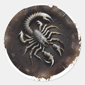 Scorpius Zodiac Graphic Runt Klistermärke