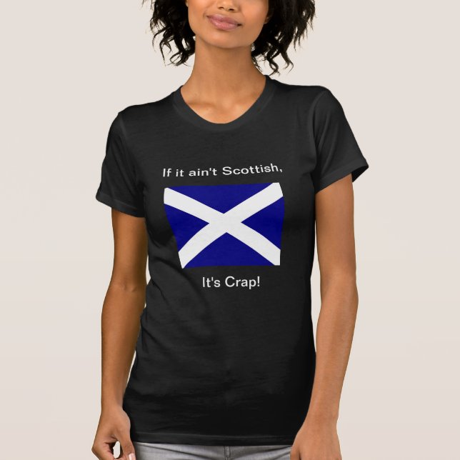 Scot eller skitkvinna mörk T T-shirt (Framsida)