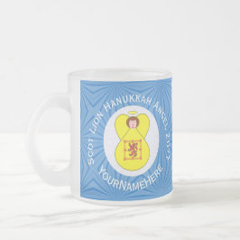 Scot Lejon Rampant Flagga Hanukkah Angel Year Namn Frostad Glasmugg