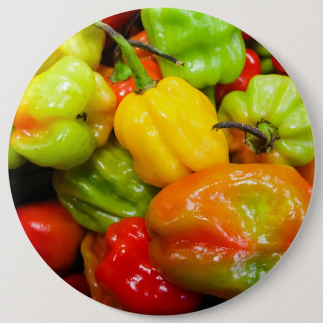 Scotch Bonnet Chili Peppers Knapp (Framsida)
