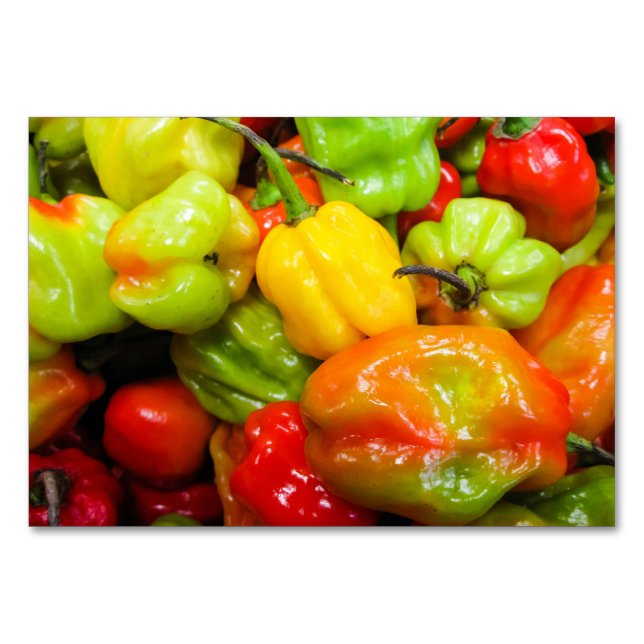 Scotch Bonnet Peppers Bordsnummer (Framsidan)