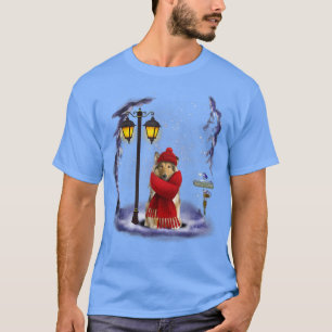 Scotch Collie Santa Snö Julljus Vinter Pa T Shirt