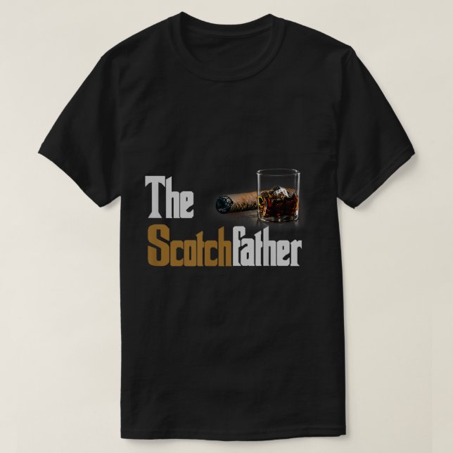 Scotch Far T-Shirt Funny Whiskey Älskare Gift (Design framsida)