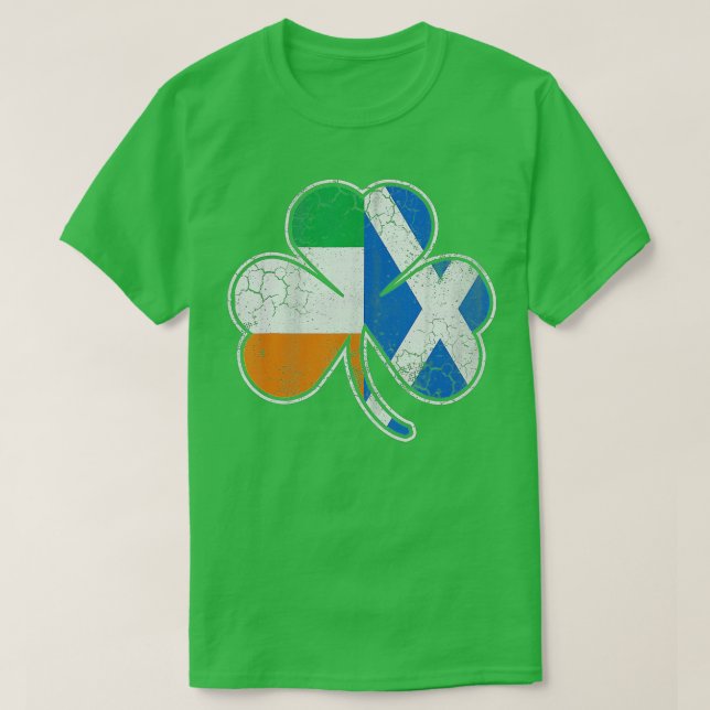 Scotch Irish Shamrock Scottish St patricks day T Shirt (Design framsida)