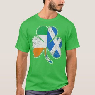 Scotch Irish Shamrock Scottish St patricks day T Shirt
