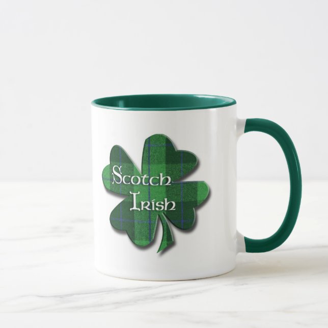 Scotch irländsk plädShamrock Mugg (Höger)