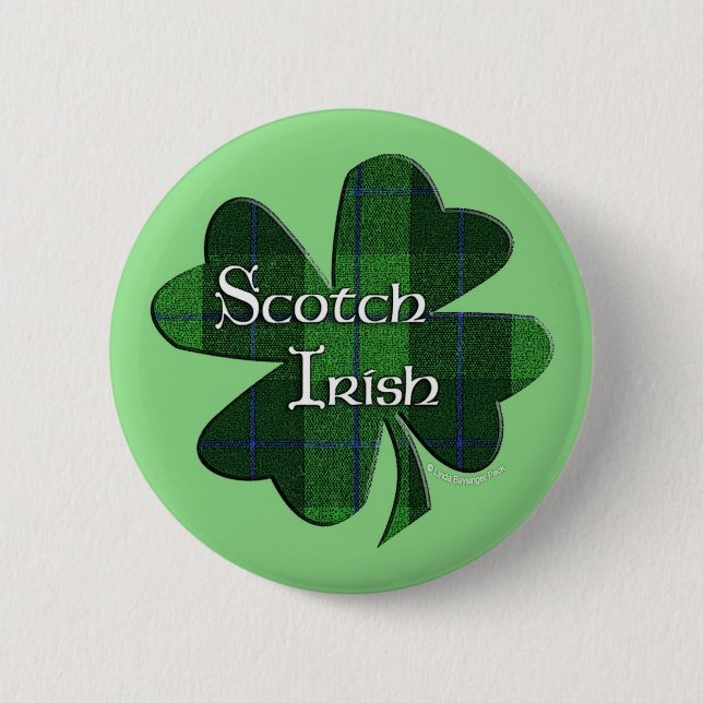 Scotch irländsk shamrock knapp (Framsida)