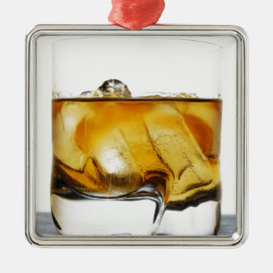 Scotch på stenarna julgransprydnad metall
