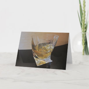 Scotch på stenarna notera kortet kort