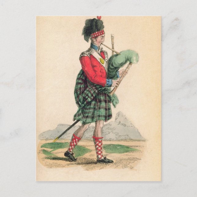 Scotch Piper Vykort (Framsida)