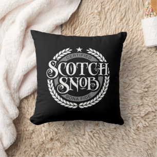 Scotch Snob - rolig whiskydrickare Kudde
