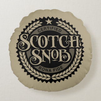 Scotch Snob - rolig whiskydrickare Rund Kudde