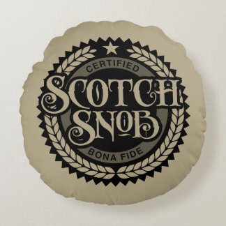Scotch Snob - rolig whiskydrickare Rund Kudde