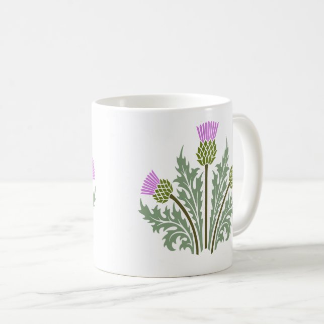 Scotch Thistle x3 Kaffemugg (Framsida höger)