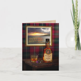 Scotch Whisky Card med text och foton Kort