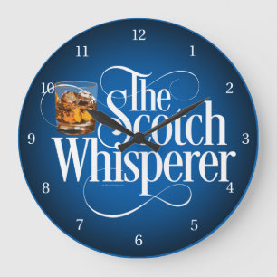 Scotch Whisperer Large Clock Stor Klocka