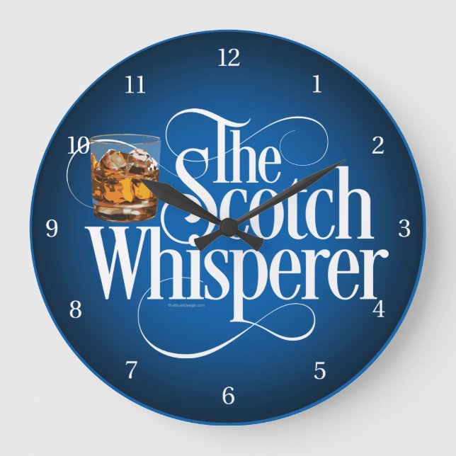 Scotch Whisperer Large Clock Stor Klocka (Framsida)