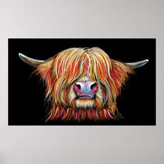 SCoTiSH HigHLaND CoW ' CHaRMeR' av SHiRLeY Mac Poster