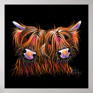 SCoTiSH HigHLaND CoW ' THe LoVeLie' ' av SHiRLeY Poster
