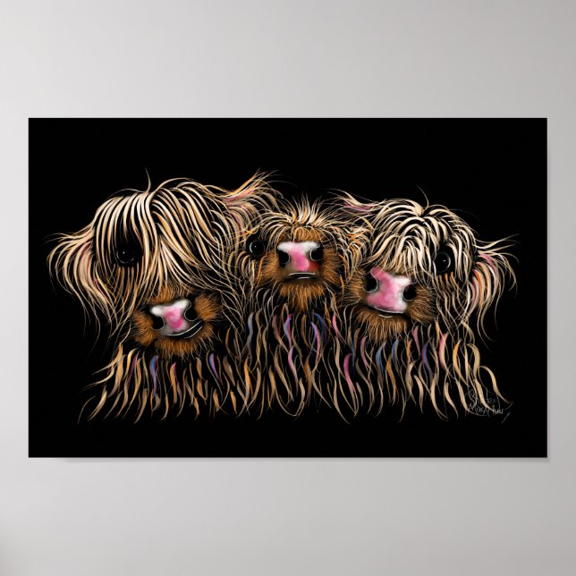 SCoTiSH HigHLaND CoWS ' THe McDouGHNuTS ' Poster (Framsidan)