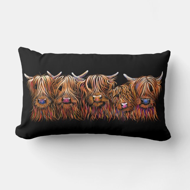 SCoTiSH HigHLaND CoWs ' THe McHaiRY CooS' Lumbarkudde (Framsida)