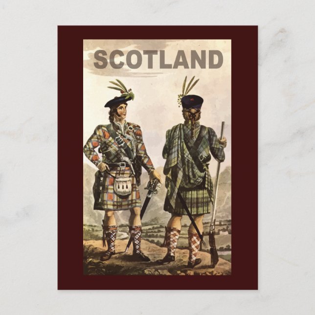 Scotland Art Vykort (Framsida)