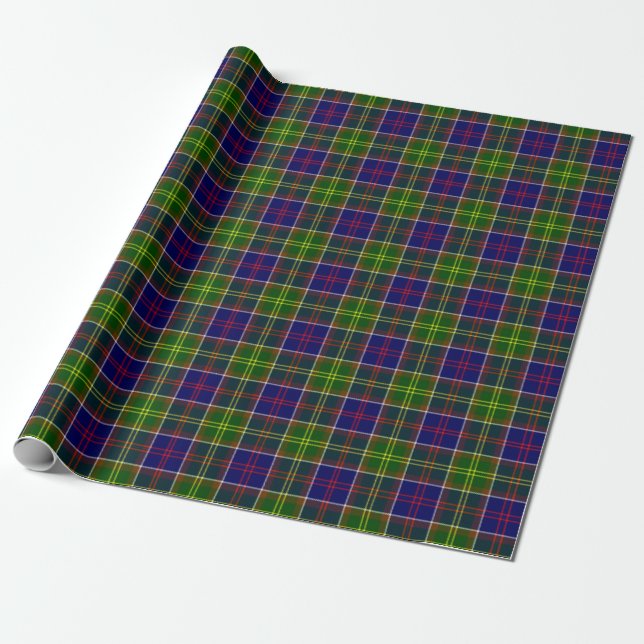 Scotland Ayrshire District Tartan Presentpapper (Utrullad)
