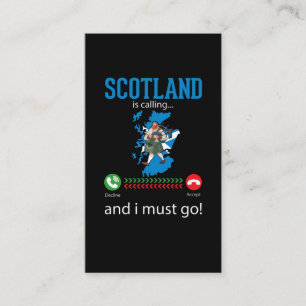 Scotland Bagpipe Music Älskare Funny Bagpiper Visitkort