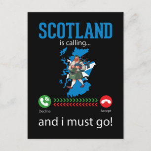 Scotland Bagpipe Music Älskare Funny Bagpiper Vykort
