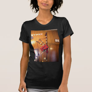 Scotland Bagpipe Tartan Plade Musical Instrument T-shirt