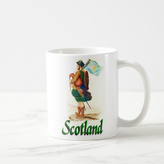 Scotland Bagpiper Kaffemugg (Höger)