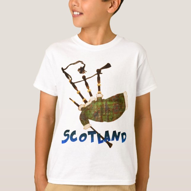 Scotland Bagpipes Tee (Framsida)