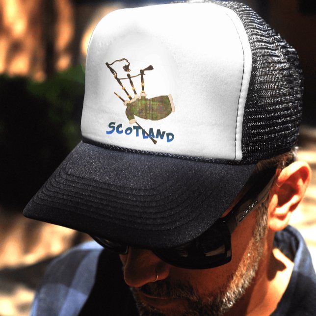 Scotland Bagpipes Truckerkeps (Skapare uppladdad)
