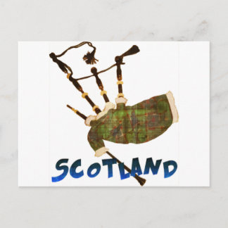 Scotland Bagpipes Vykort