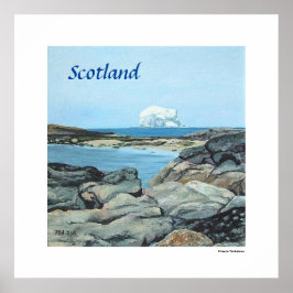 Scotland Bass Sten North Berwick av Pola.B.Alex Poster