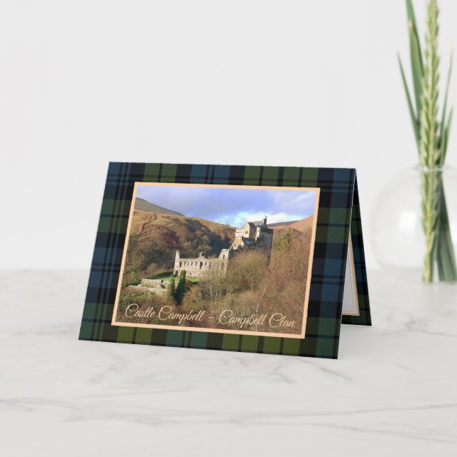 Scotland Campbell Klan Castle Folet Greeting Card Kort (Framsida)
