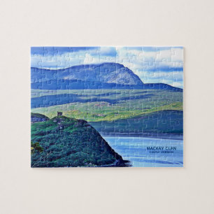 Scotland Castle Varrich MacKay Klan Jigszle Puzzle Pussel