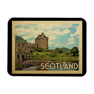 Scotland Castle Vintage resor Magnet