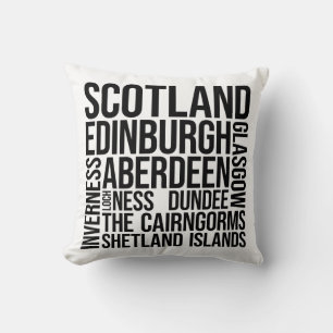 Scotland Cities Ord Art - Edinburgh Travel Kudde