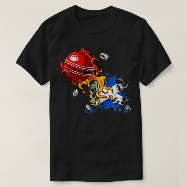 Scotland Cricket T Shirt (Design framsida)