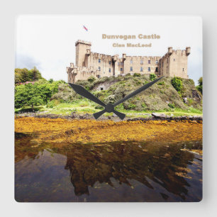 Scotland Dunvegan Castle - MacLeod Klan Fyrkantig Klocka