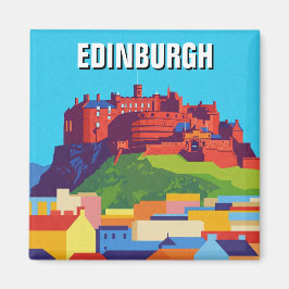 Scotland Edinburgh Castle Abstrakt Art Magnet