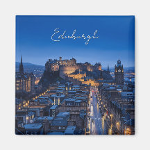 Scotland Edinburgh Castle Night