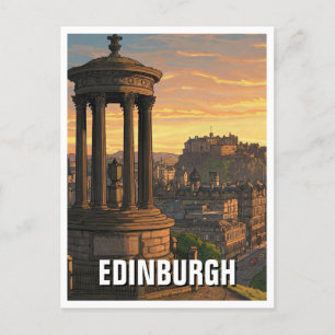 Scotland Edinburgh Dugald Stewart Monument Vykort