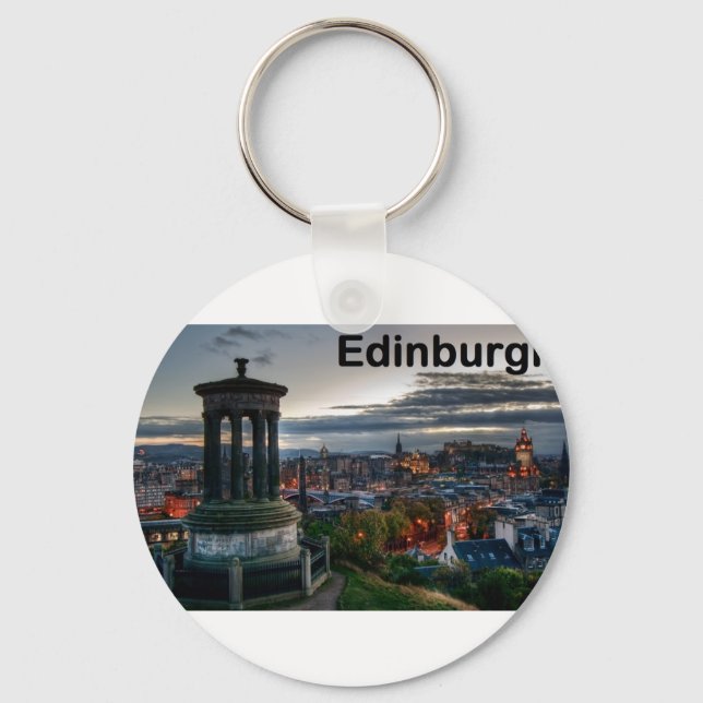 Scotland Edinburgh skyline (St.K) Nyckelring (Framsida)