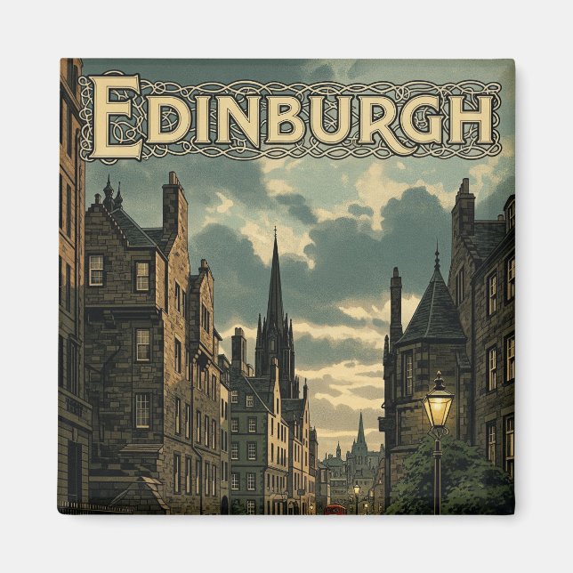 Scotland Edinburgh Travel Magnet (Framsidan)