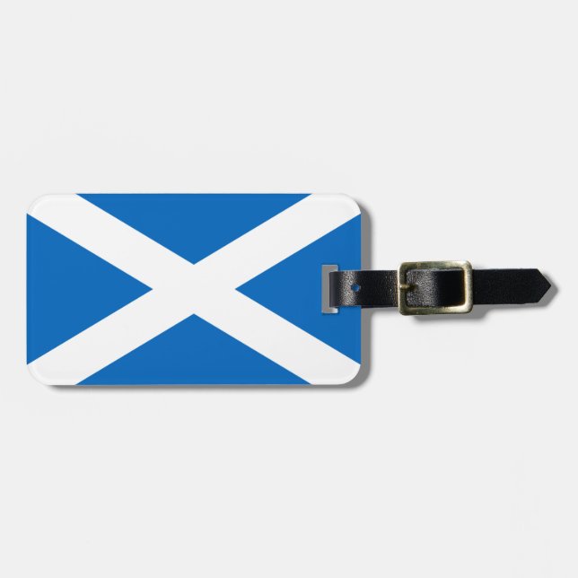 Scotland flagga bagagebricka (Horisontell Framsida)