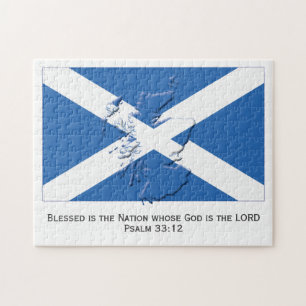 SCOTLAND FLAGGA Blad nation Skottland Pussel