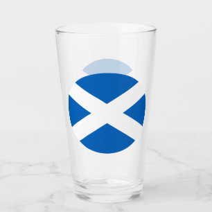 SCOTLAND FLAGGA BLUE WHITE KOR GLASKOPP